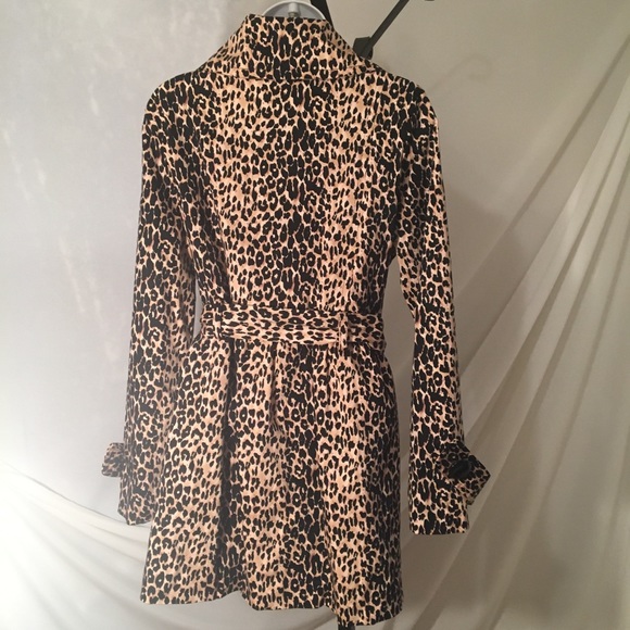 Luii Leopard printed button belt & pocket jacket - Picture 4 of 8
